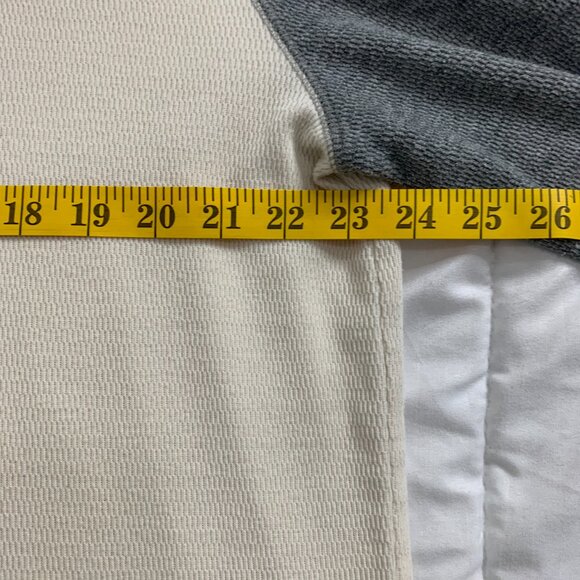 Banana Republic Men’s XL Cream & Grey Long Sleeve Sweatshirt – Cotton/Poly Blend - Picture 9 of 13